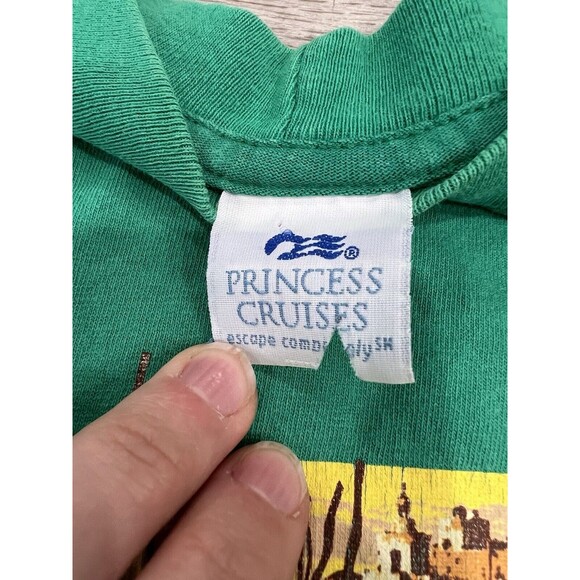 Princess Cruises Single Stitch Shirt | Vintage | Venice Italy Green | Mens Large - Picture 3 of 10
